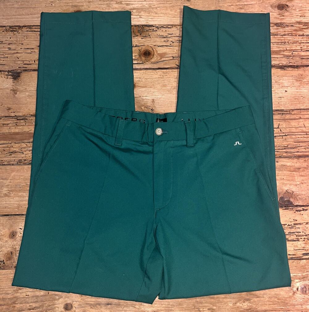 J. Lindeberg Mens Size 31/32 Green Regular Fit Golf Pants NWOT